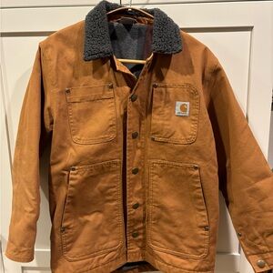 Canvas and flannel Carhartt jacket